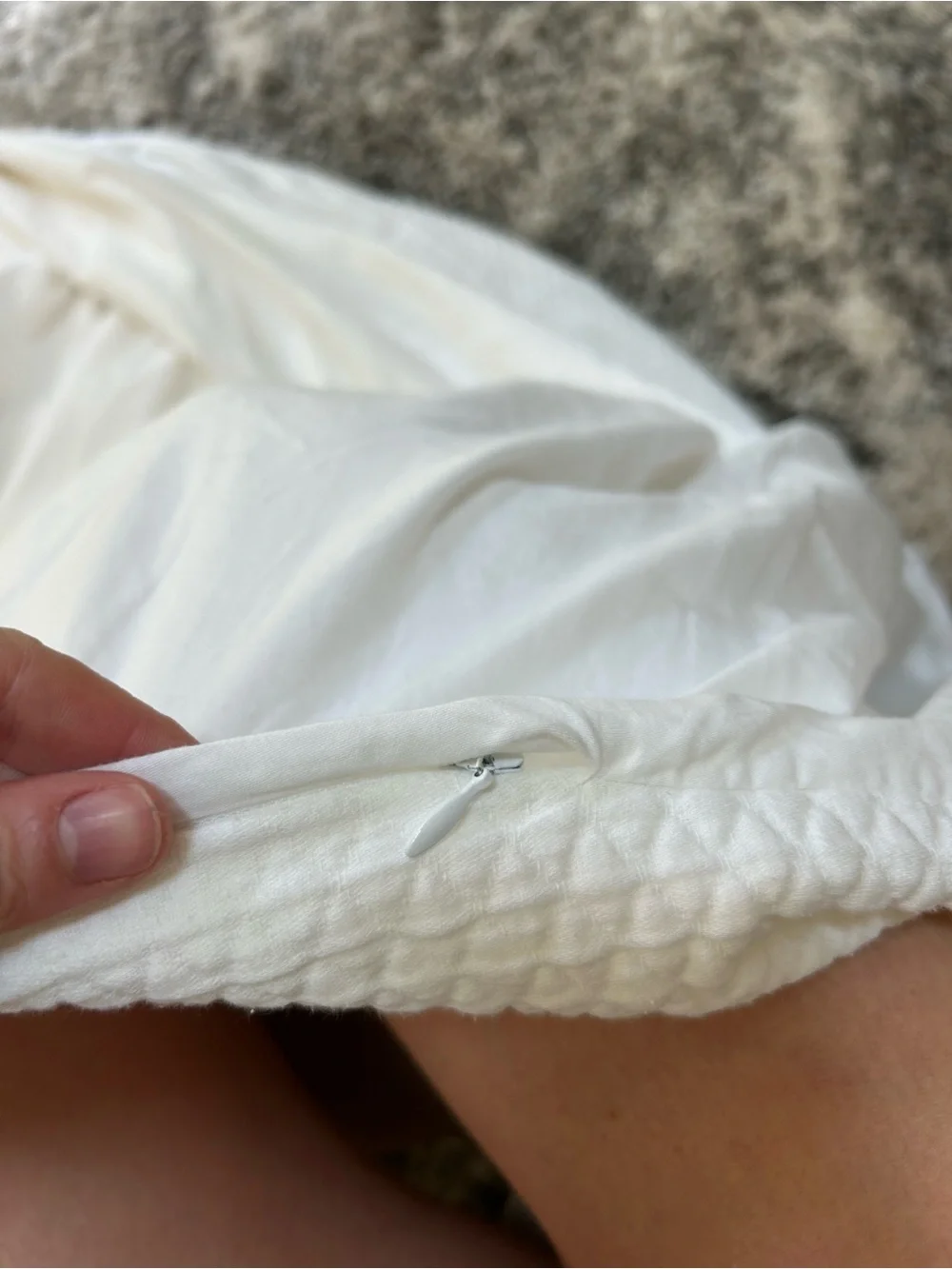 Fieldcrest by Target Cotton Knit Matelasse Quilted Duvet in Cream - Perfect!
